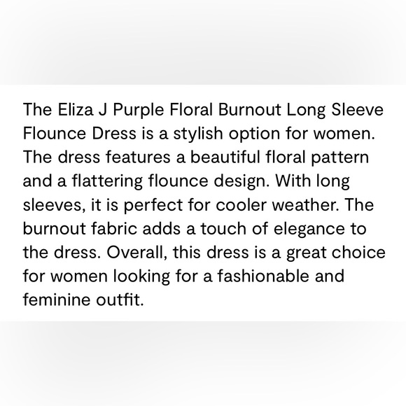 Eliza J. Velvet Floral Chiffon Ruffle Knee-Length Dress | 10 - Picture 2 of 6